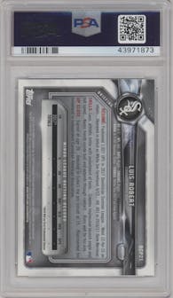 Luis Robert from the 2018 Bowman set graded by PSA and given an overall grade of 10.
