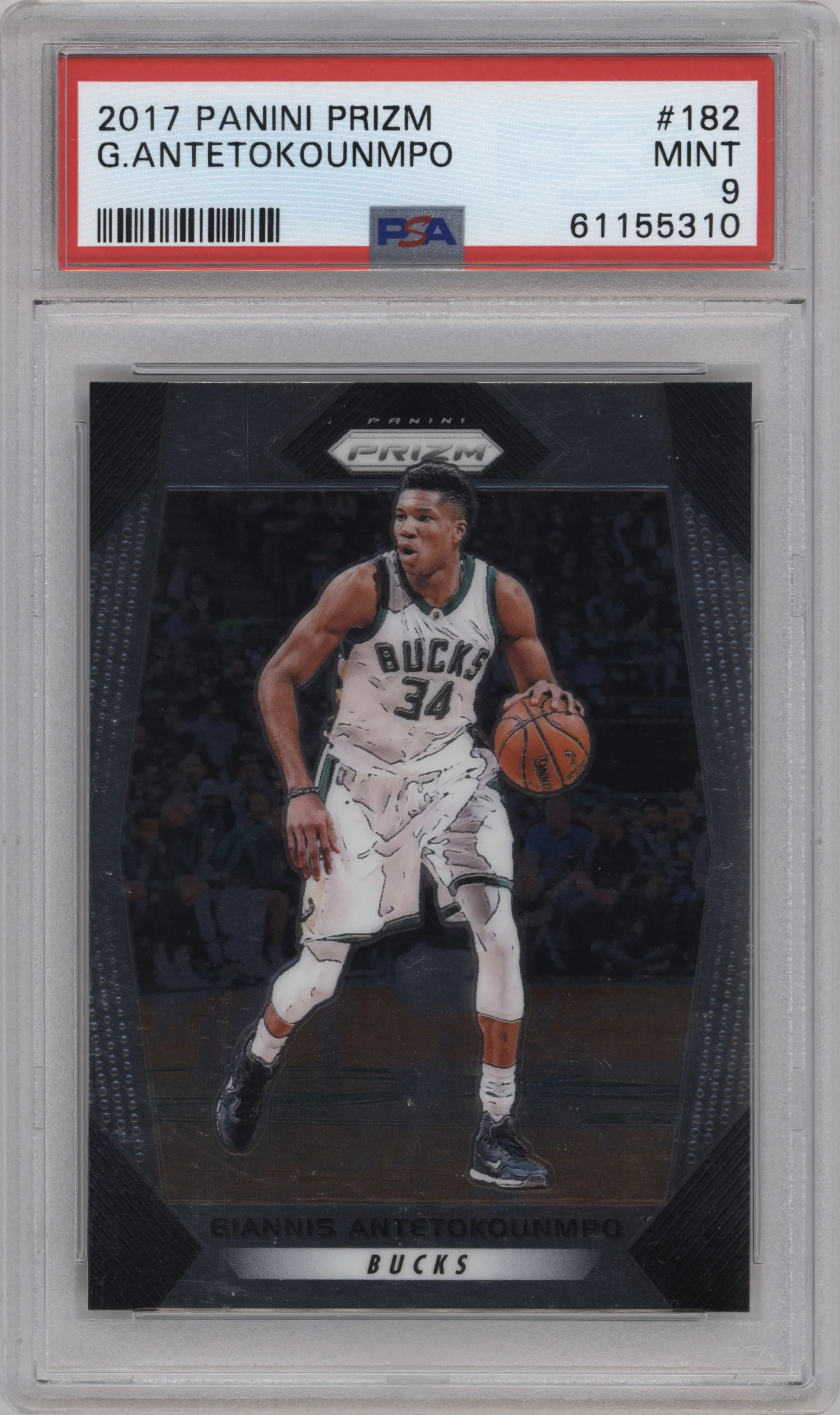 2017 Panini Prizm Giannis Antetokounmpo PSA 9