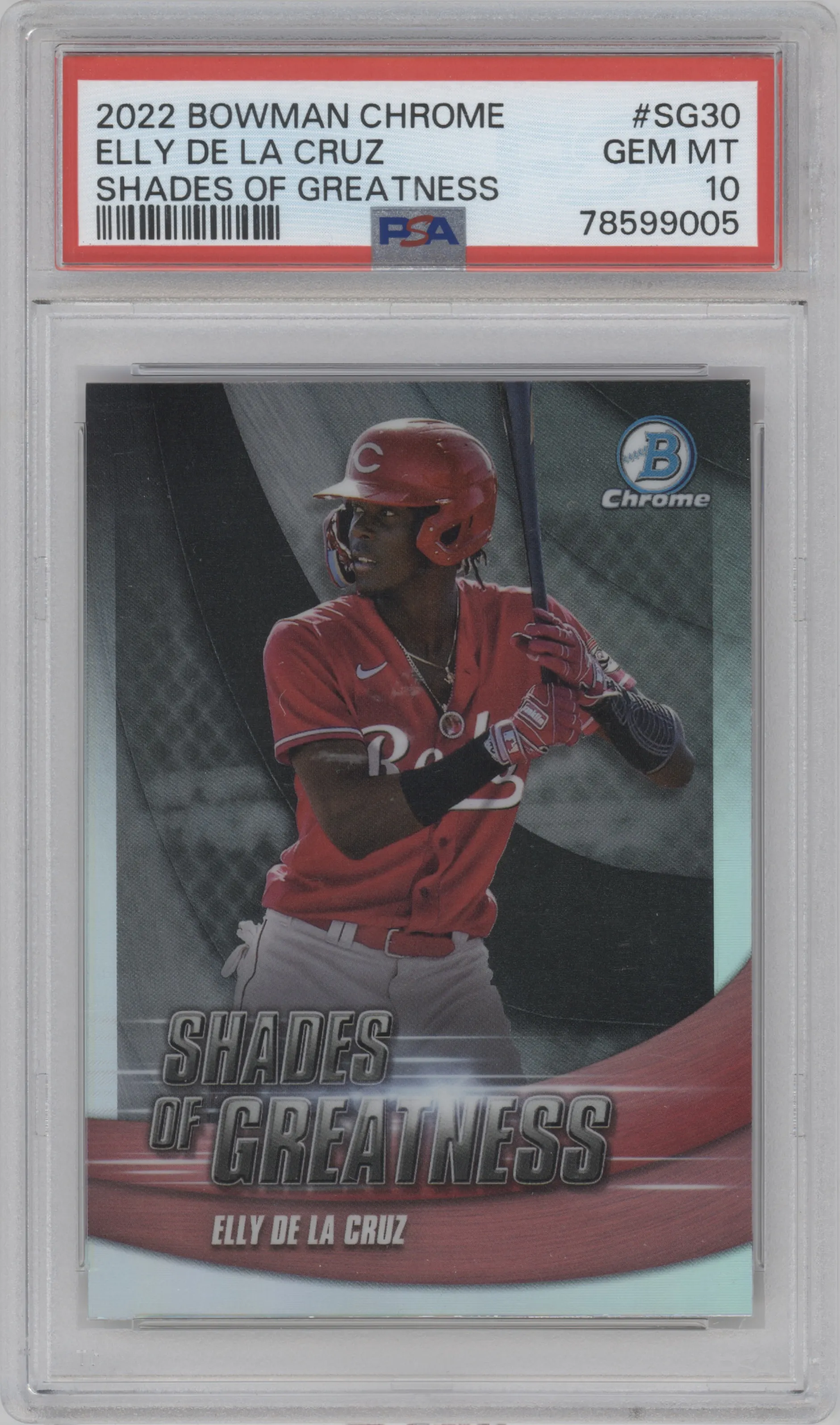 2022 Bowman Chrome Shades of Greatness Elly De La Cruz #SG-30 PSA 10
