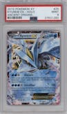 Kyurem EX from the 2015 Pokemon XY set graded by PSA and given an overall grade of 9.