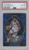 Jalen Williams from the 2022-23 Panini Select set featuring a Blue Prizm parallel graded by PSA and given an overall grade of 10.