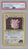 Erika's Clefable from the 2000 Pokemon GH set graded by PSA and given an overall grade of 8.