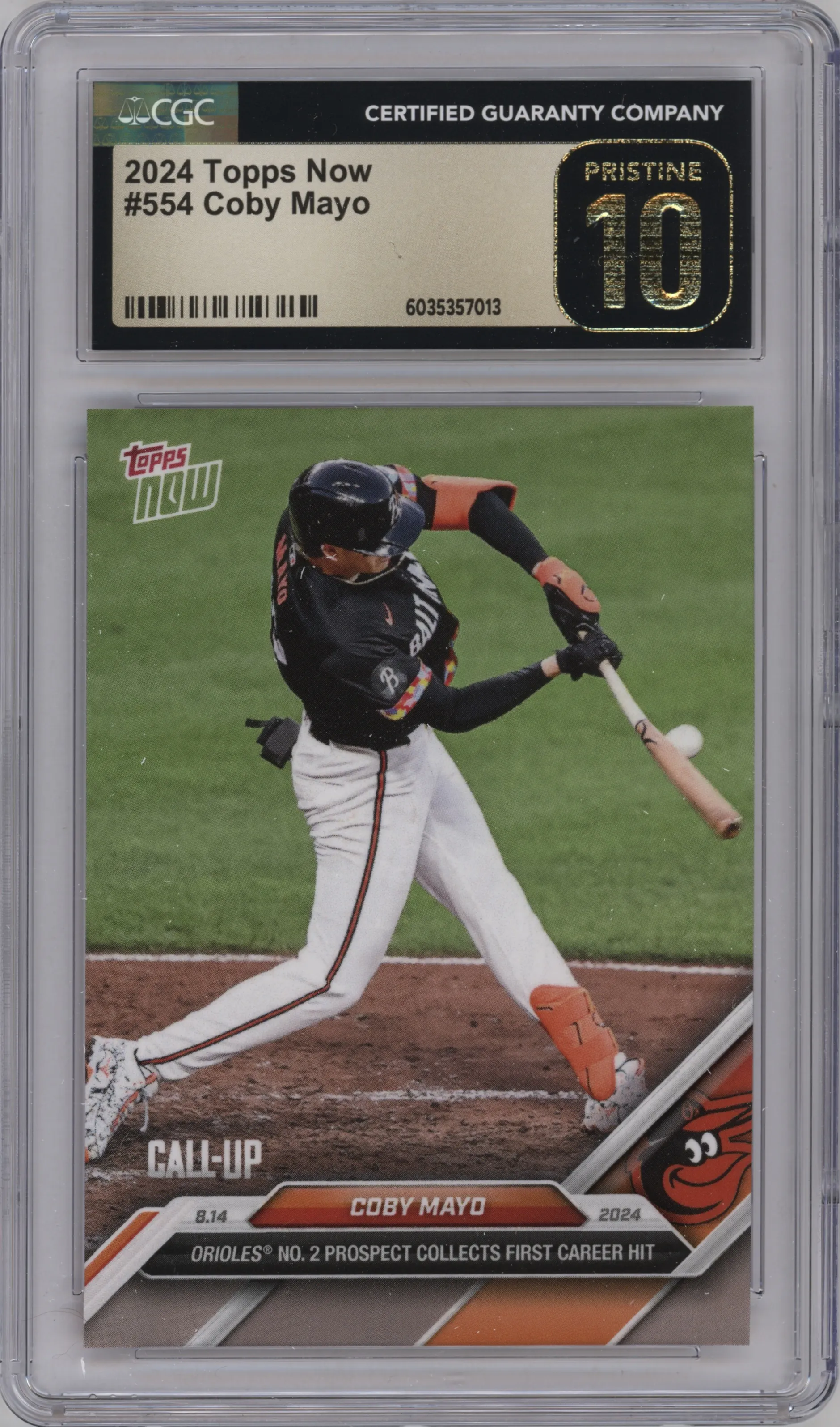 2024 Topps Now Coby Mayo CGC 10