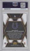 Anthony Richardson from the 2022 Panini Select set graded by PSA and given an overall grade of 10.