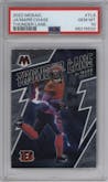 Ja'Marr Chase from the 2022 Panini Mosaic set graded by PSA and given an overall grade of 10.