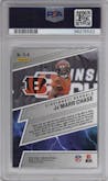 Ja'Marr Chase from the 2022 Panini Mosaic set graded by PSA and given an overall grade of 10.