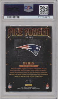 Tom Brady from the 2022 Panini Phoenix set featuring a Orange parallel graded by PSA and given an overall grade of 10.