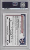 Victor Hurtado from the 2024 Bowman Chrome set featuring a Purple Refractor parallel graded by PSA and given an overall grade of 9.