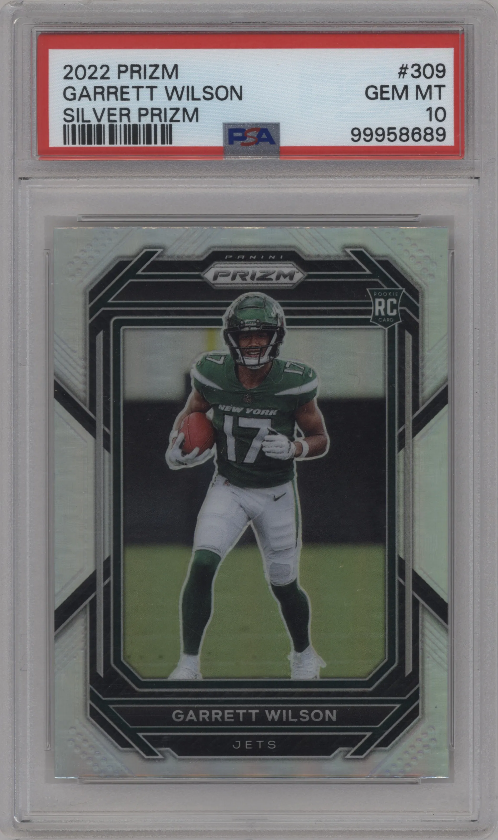 2022 Panini Prizm Garrett Wilson Silver Prizm #309 PSA 10