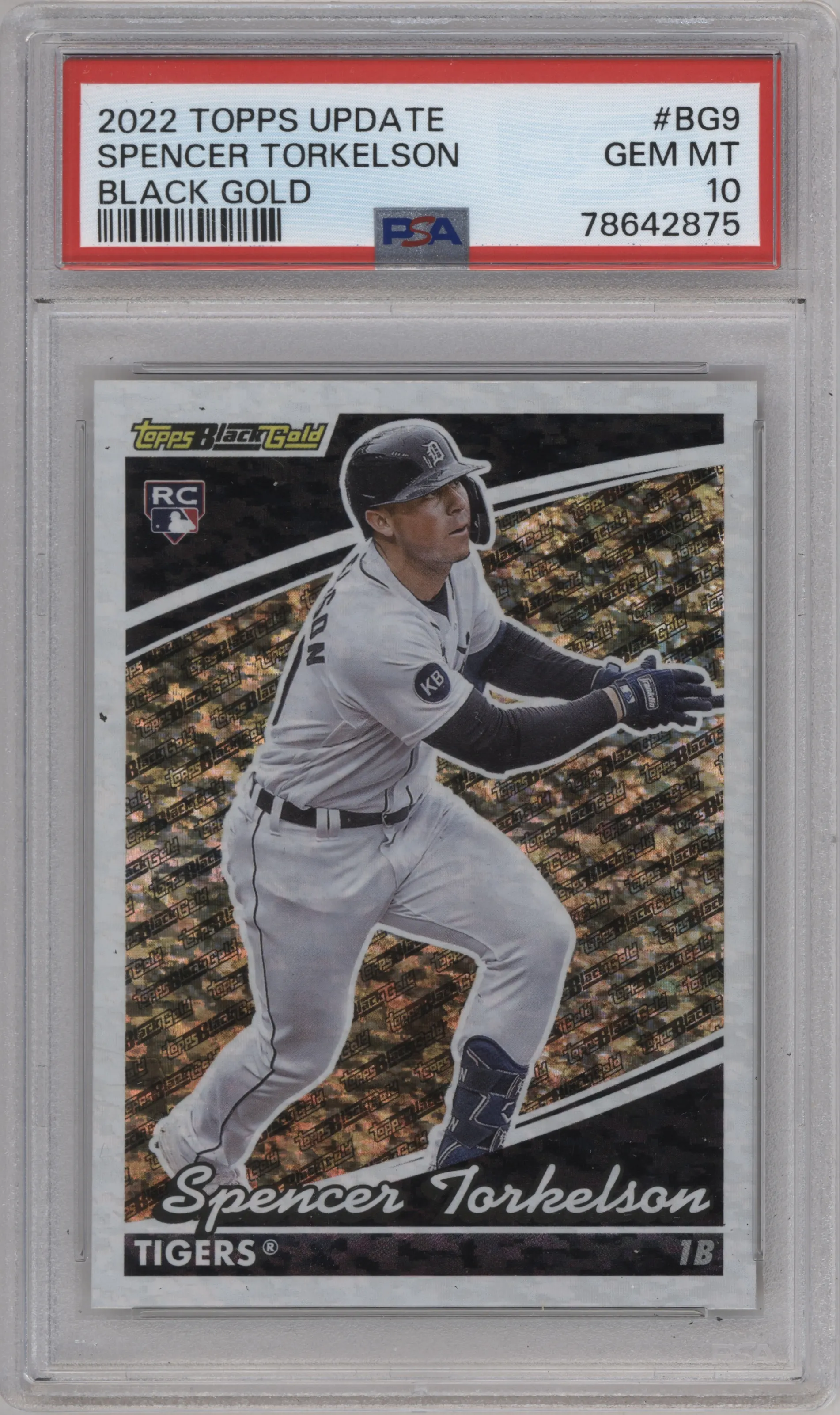 2022 Topps Update Black Gold Spencer Torkelson PSA 10