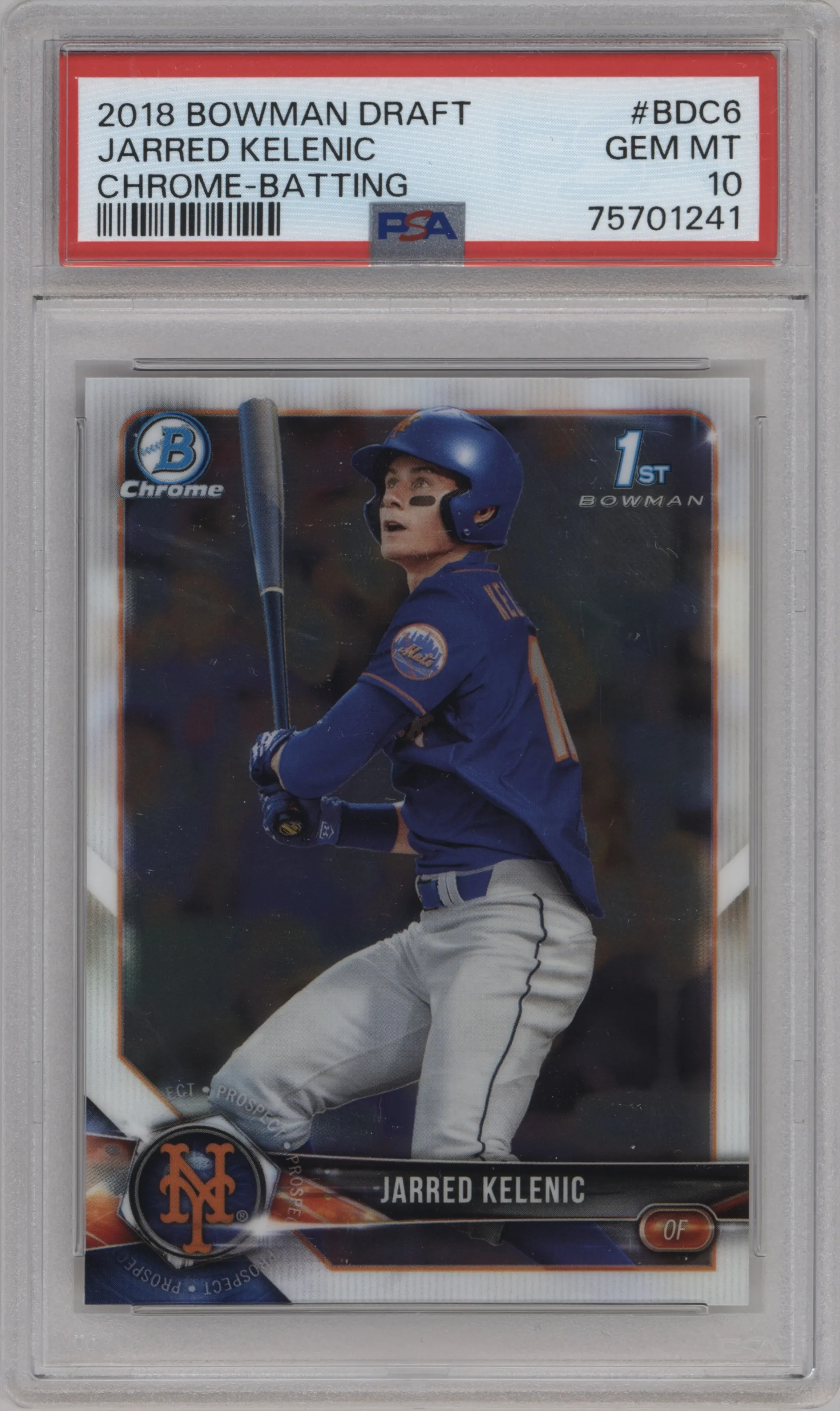 2018 Bowman Draft Chrome Jarred Kelenic PSA 10