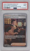 Giovanni's Charisma from the 2023 Pokemon SV set graded by PSA and given an overall grade of 9.