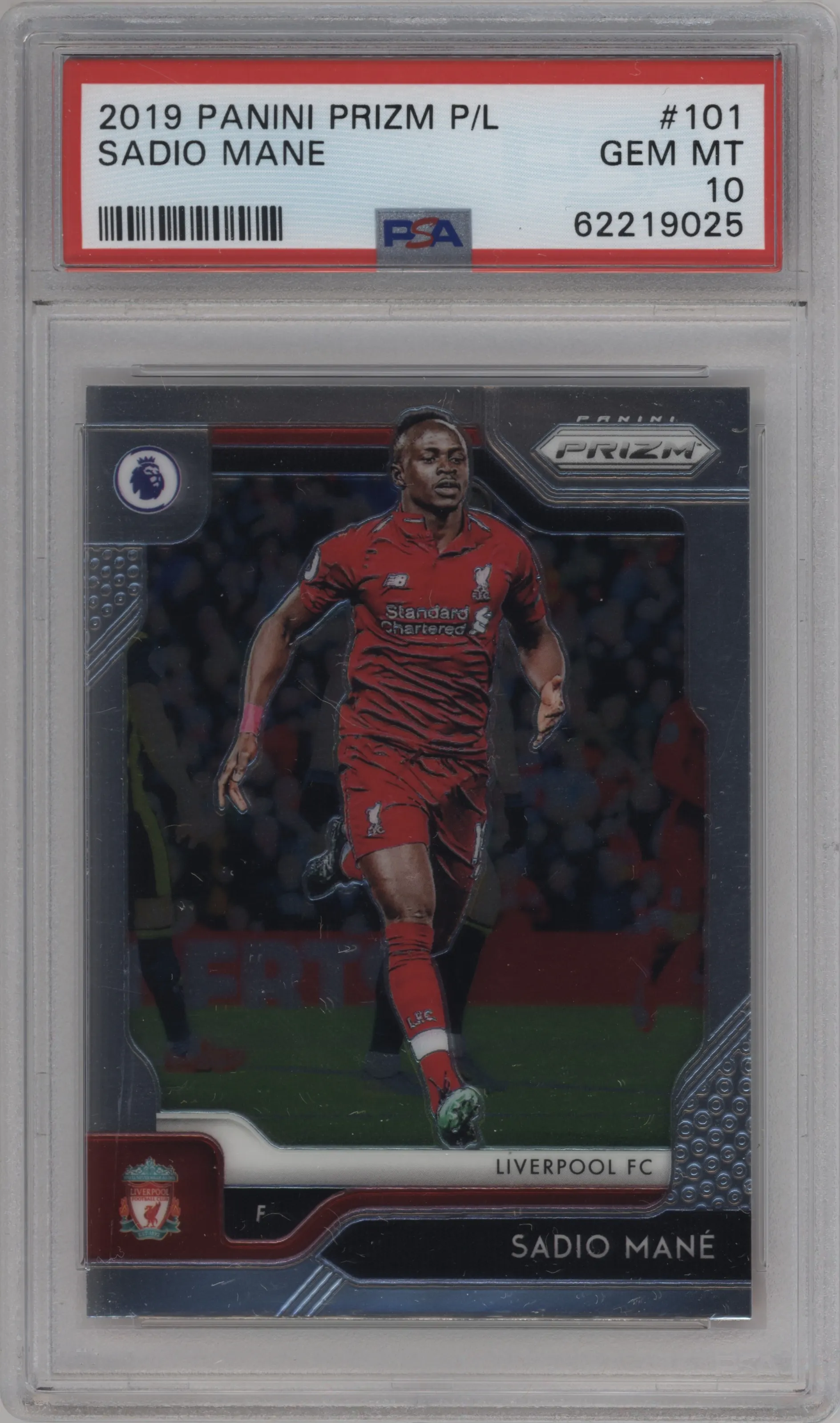 2019 Panini Prizm Premier League Sadio Mane PSA 10