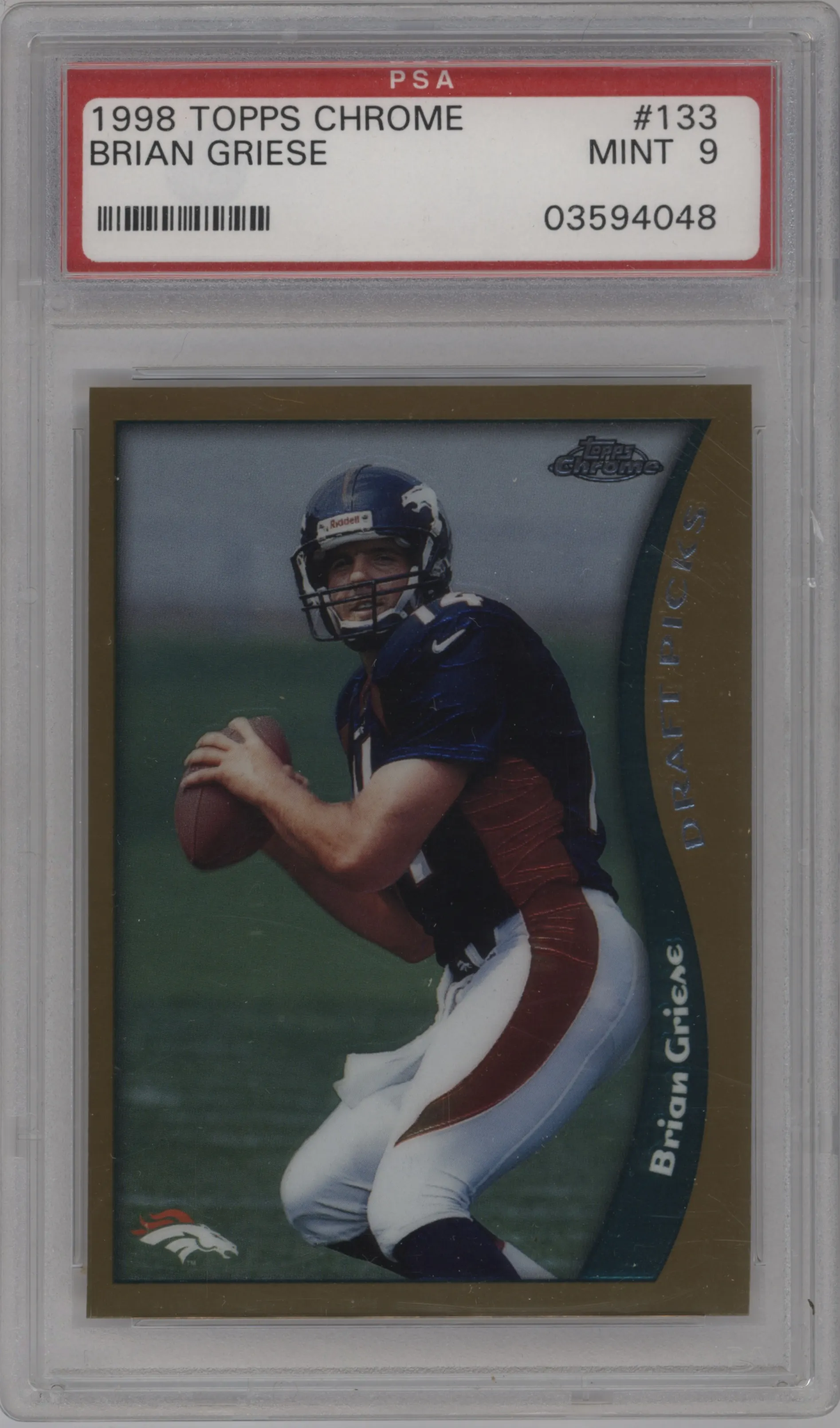 1998 Topps Chrome Brian Griese PSA 9