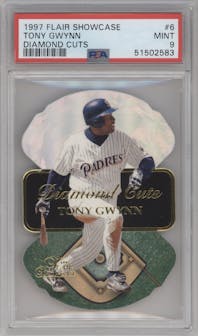 Tony Gwynn from the 1997 Flair Showcase set graded by PSA and given an overall grade of 9.