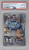 Squirtle from the 2024 Pokemon SV set graded by PSA and given an overall grade of 10.