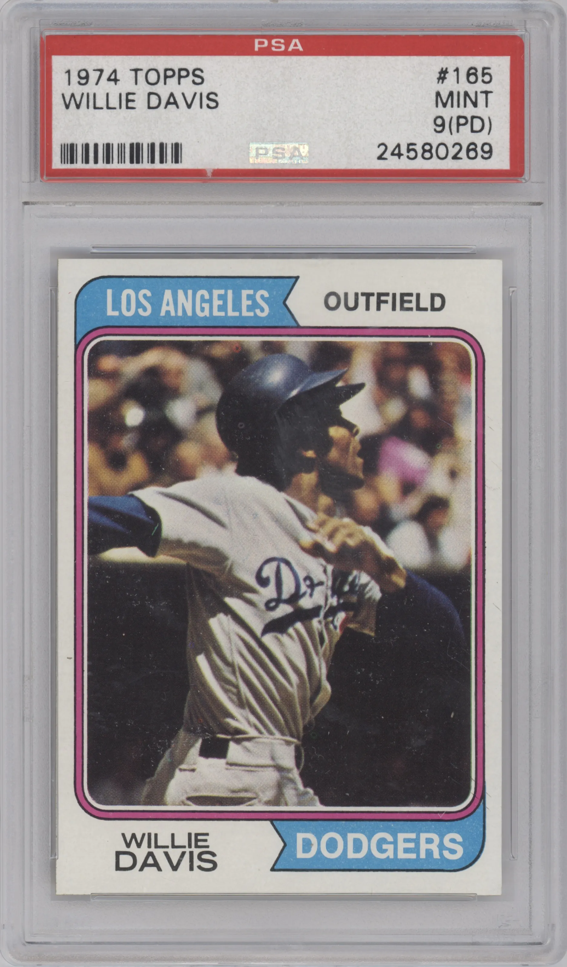 1974 Topps Willie Davis PSA 9