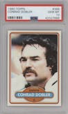 Conrad Dobler from the 1980 Topps set graded by PSA and given an overall grade of 10.