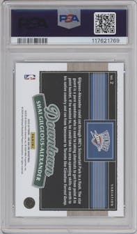 Shai Gilgeous Alexander from the 2023-24 Panini One and One set graded by PSA and given an overall grade of 10.