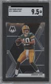 Jordan Love from the 2020 Panini Mosaic set graded by SGC and given an overall grade of 9.5.