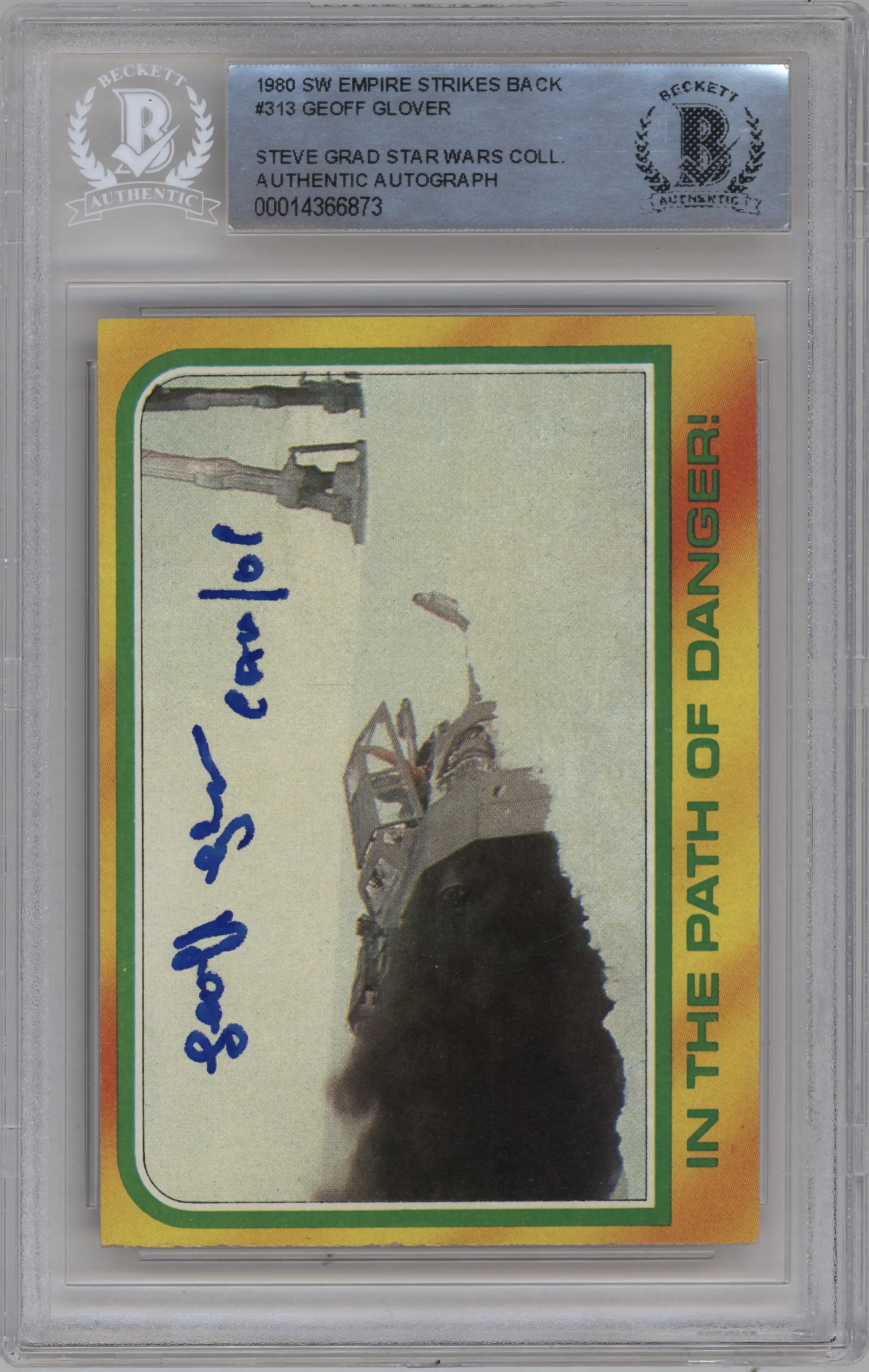1980 Topps Star Wars Empire Strikes Back Series 3 In the Path of Danger BGS AUTHENTIC #313 BGS