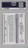 Jack Leiter from the 2024 Topps Chrome Update set featuring a Green Refractor parallel graded by PSA and given an overall grade of 9.