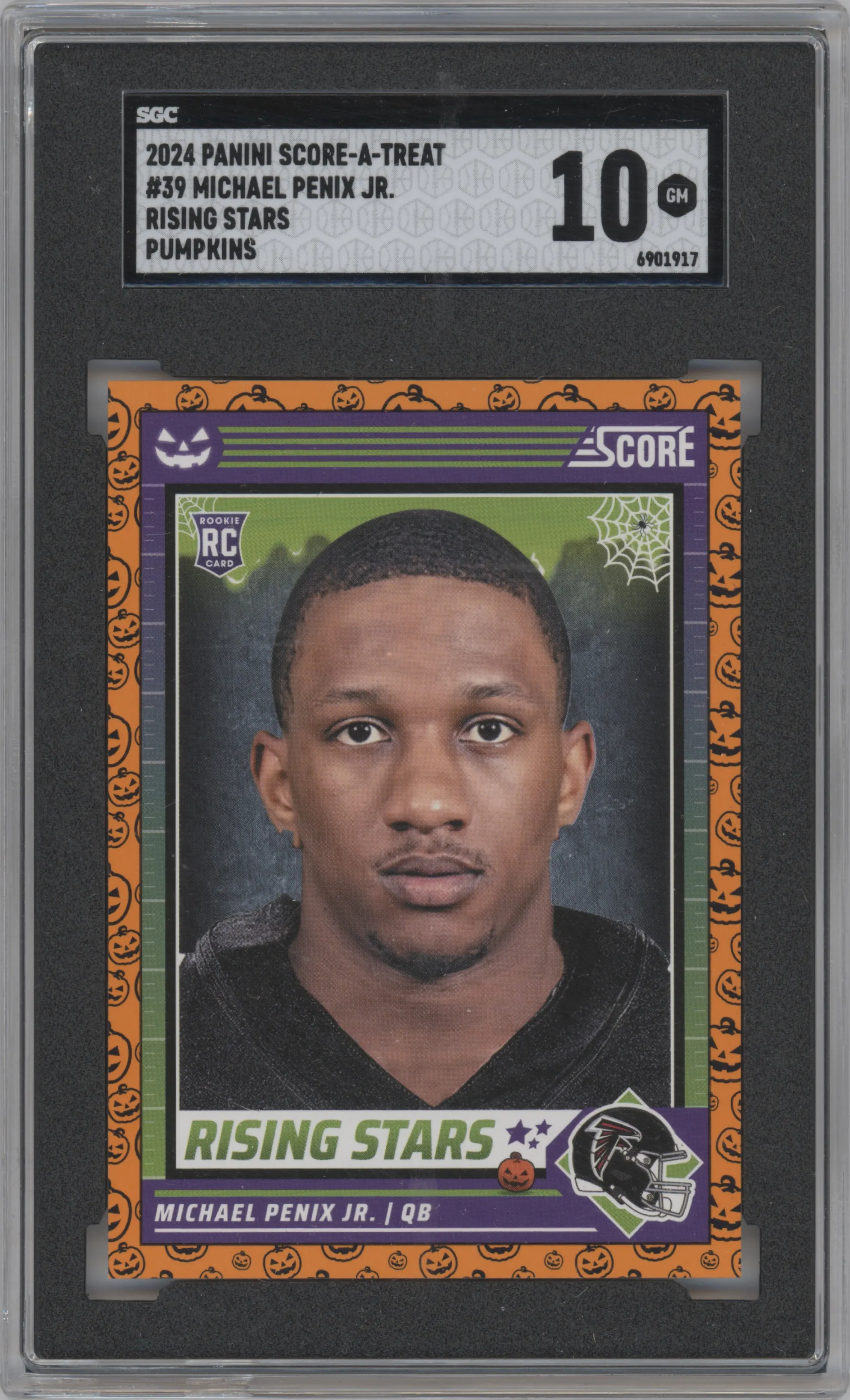 2024 Score-a-Treat Rising Stars Michael Penix Jr. Pumpkin SGC 10