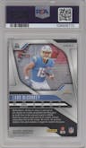 Ladd McConkey from the 2024 Panini Prizm set featuring a Disco Prizm parallel graded by PSA and given an overall grade of 10.
