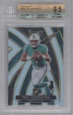 Tua Tagovailoa from the 2019 Panini Select  set graded by Beckett and given an overall grade of 9.5.