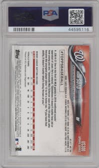 Juan Soto from the 2018 Topps Update set graded by PSA and given an overall grade of 10.