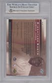 LeBron James  from the 2003-04 Upper Deck Sweet Shot set graded by Beckett and given an overall grade of 8.5.