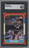 Mike Mitchell from the 1986-87 Fleer set graded by SGC and given an overall grade of 6.