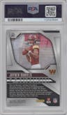Jayden Daniels from the 2024 Panini Prizm set graded by PSA and given an overall grade of 10.