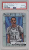 Jordan Hawkins from the 2023-24 Panini Prizm Draft Picks set graded by PSA and given an overall grade of 10.