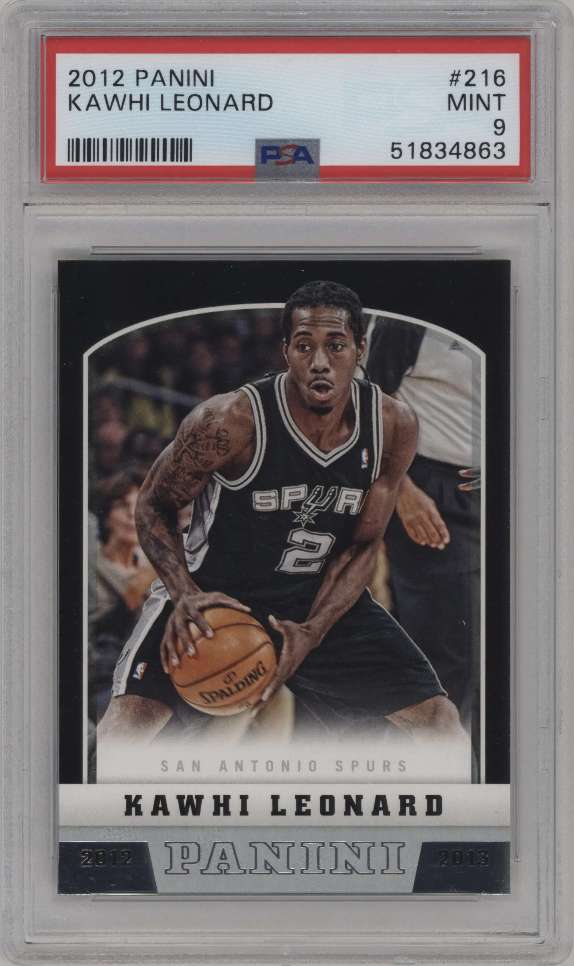 2012 Panini Kawhi Leonard #216 PSA 9