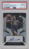 Bennedict Mathurin from the 2022-23 Panini Select set graded by PSA and given an overall grade of 10.