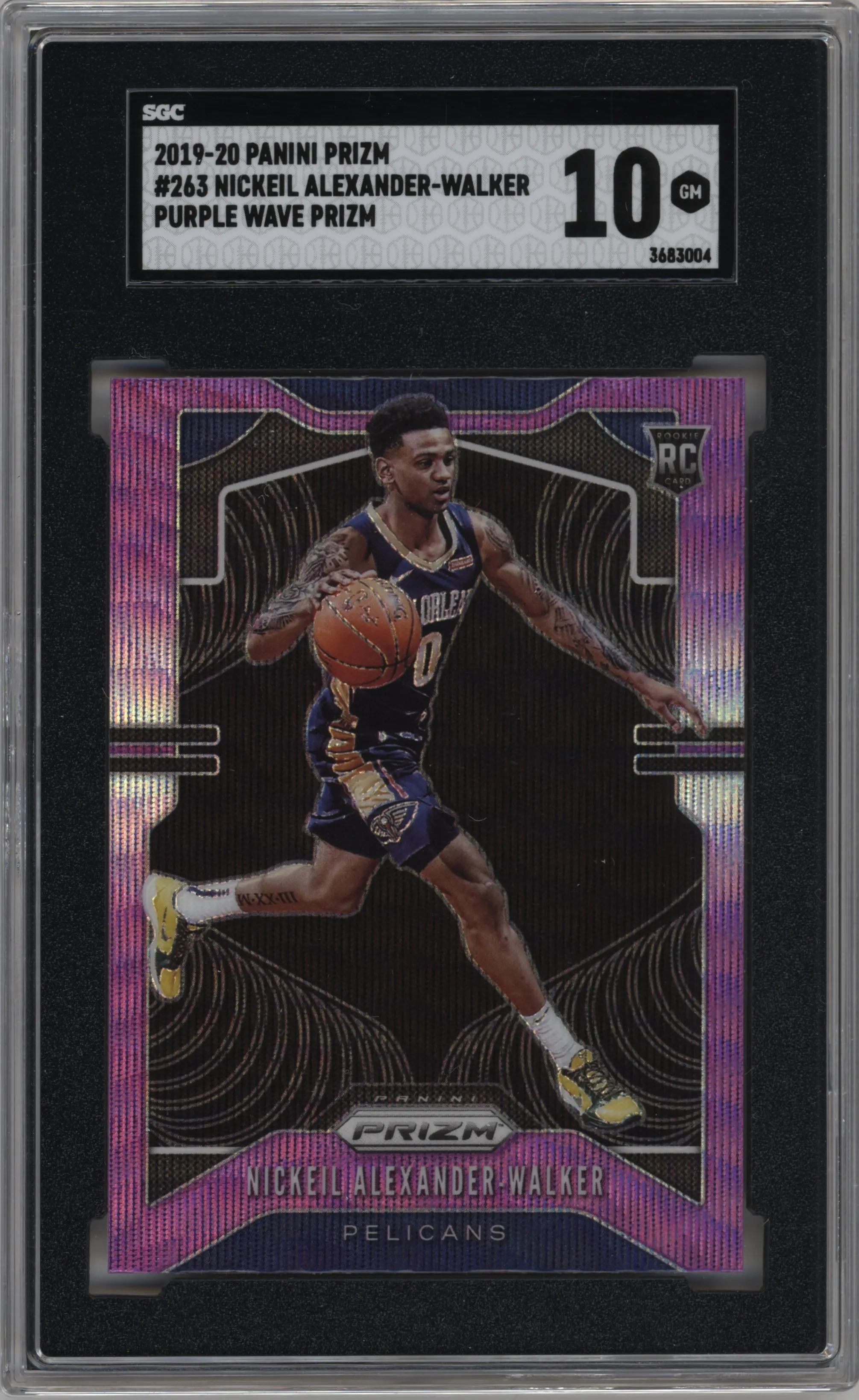 2019 Panini Prizm Nickeil Alexander-Walker Purple Wave SGC 10