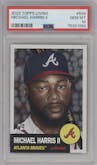 Michael Harris II from the Ultimate Topps Living Set   set graded by PSA and given an overall grade of 10.