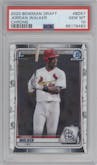 Jordan Walker from the 2020 Bowman Draft set graded by PSA and given an overall grade of 10.
