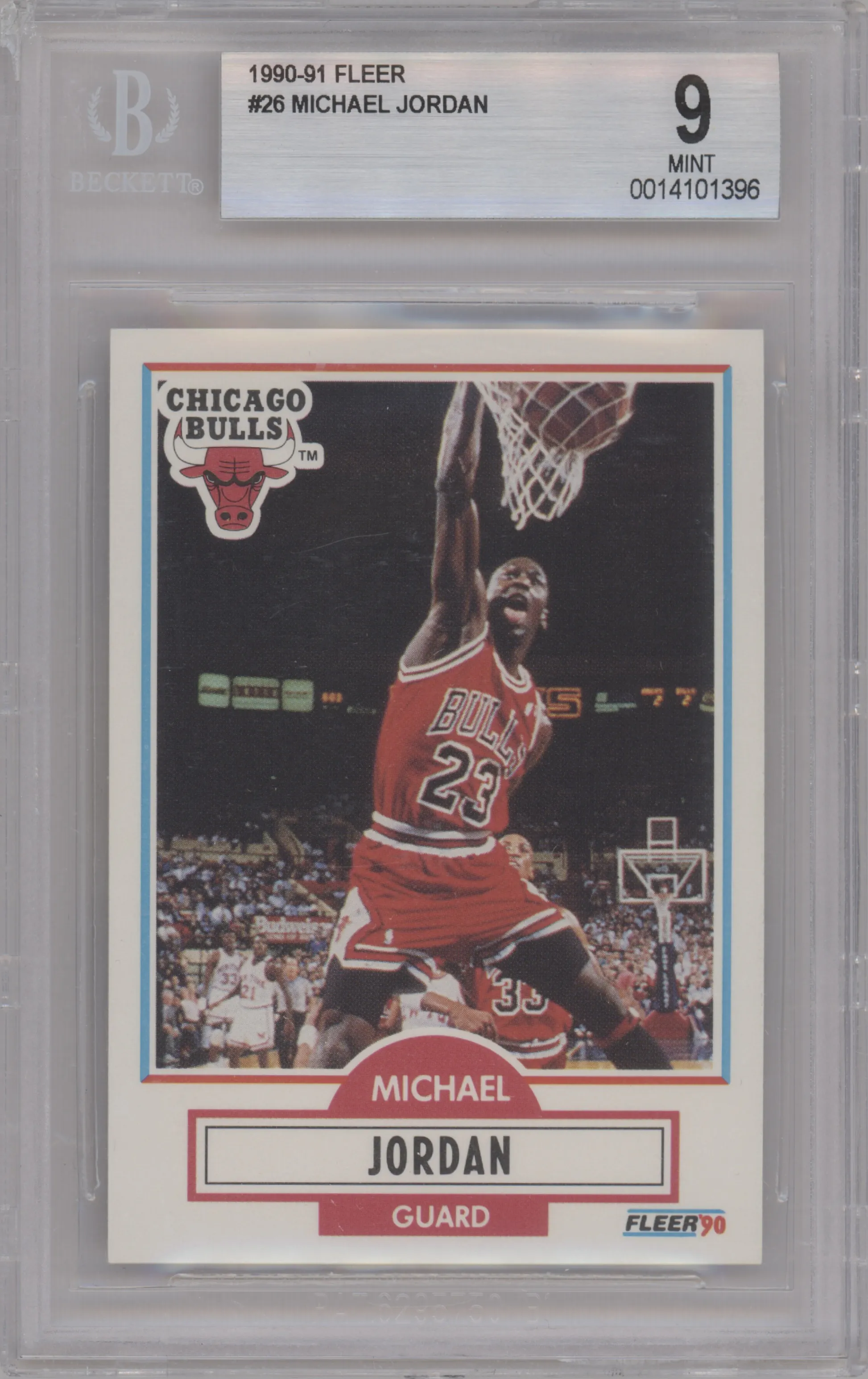 1990 Fleer Michael Jordan #26 BGS 9