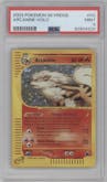 Arcanine from the 2003 Pokemon E-CARD set graded by PSA and given an overall grade of 9.