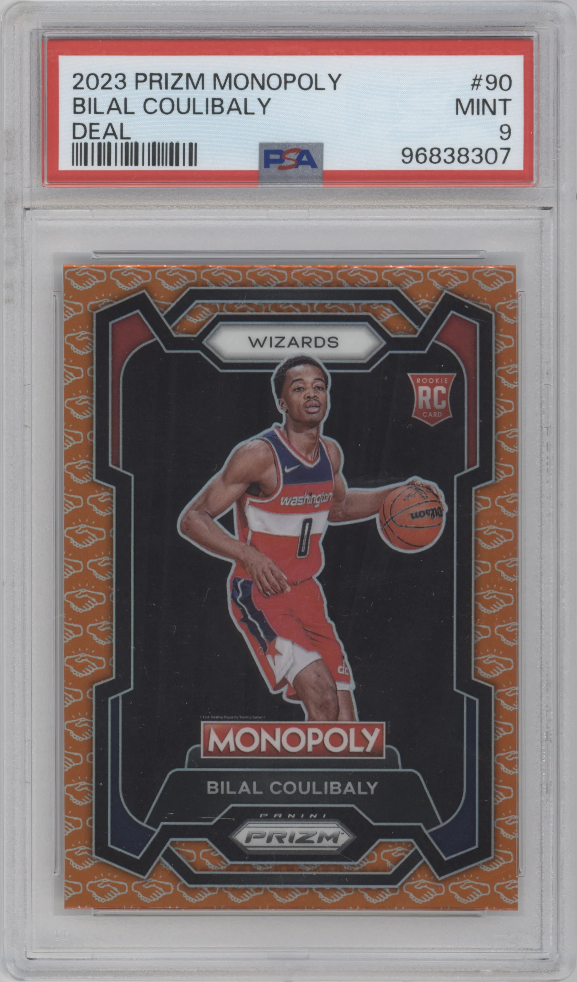 2023 Panini Prizm Monopoly Bilal Coulibaly Deal PSA 9