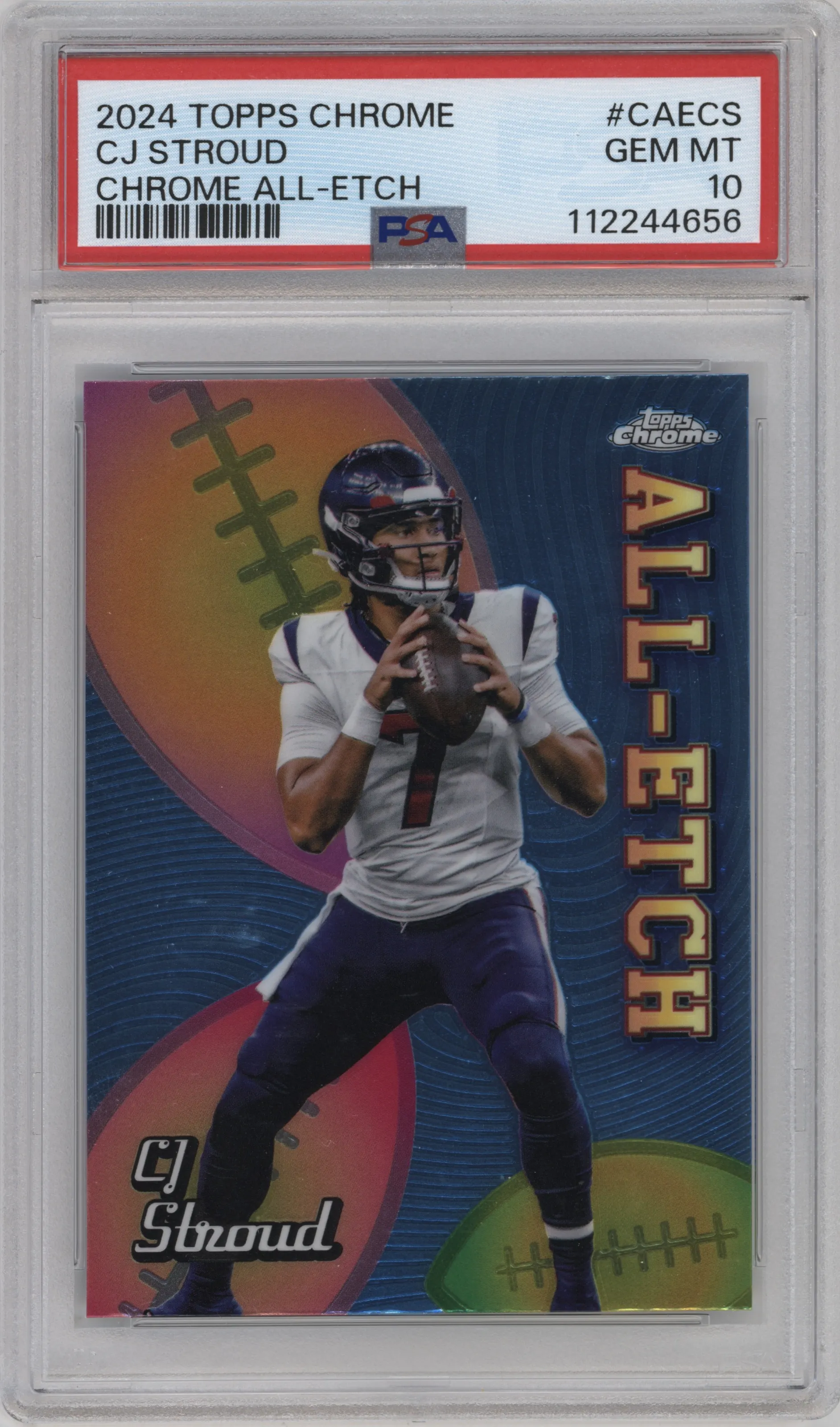 2024 Topps Chrome Chrome All-Etch CJ Stroud #CAE-CS PSA 10