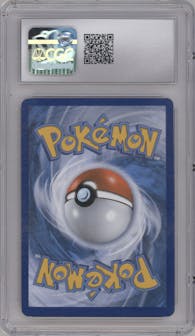 Team Magma's Mightyena from the 2015 Pokemon XY set featuring a Rev.Foil parallel graded by CSG and given an overall grade of 8.