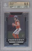 Bo Nix from the 2024 Panini Prizm set graded by Beckett and given an overall grade of 9.5.
