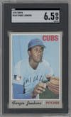 Fergie Jenkins from the 1970 Topps set graded by SGC and given an overall grade of 6.5.