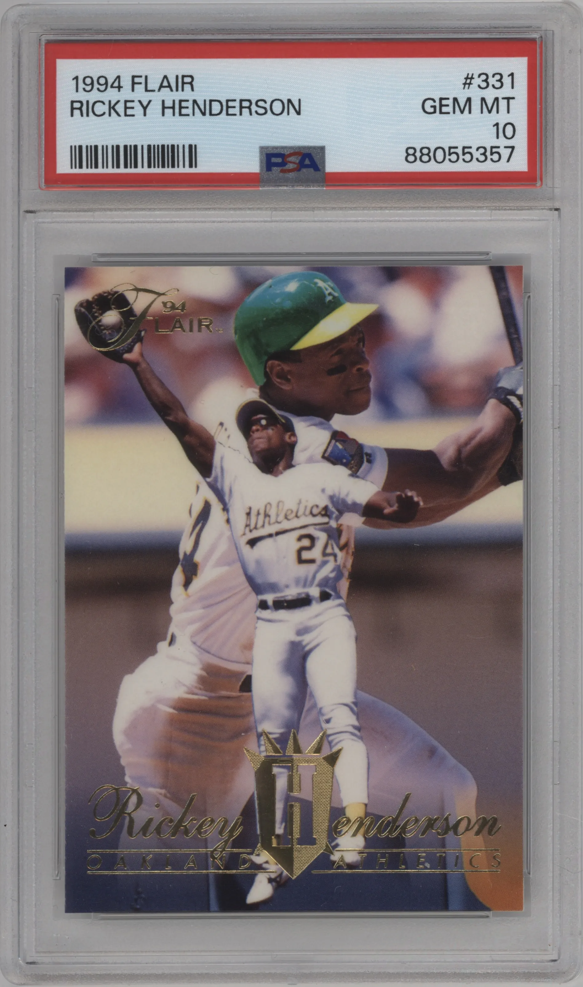 1994 Flair Rickey Henderson #331 PSA 10