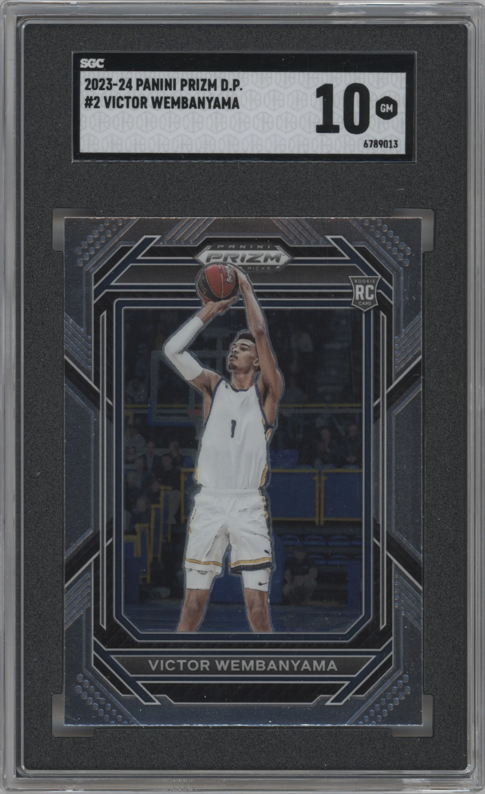 2023 Panini Prizm Draft Picks Victor Wembanyama #2 SGC 10