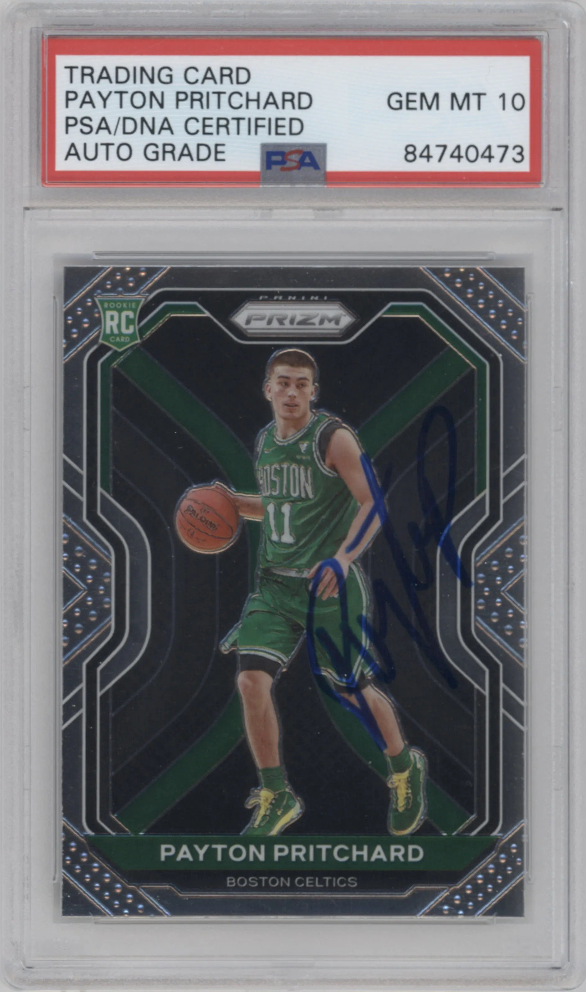 2020 Panini Prizm Payton Pritchard PSA AUTHENTIC #257 PSA