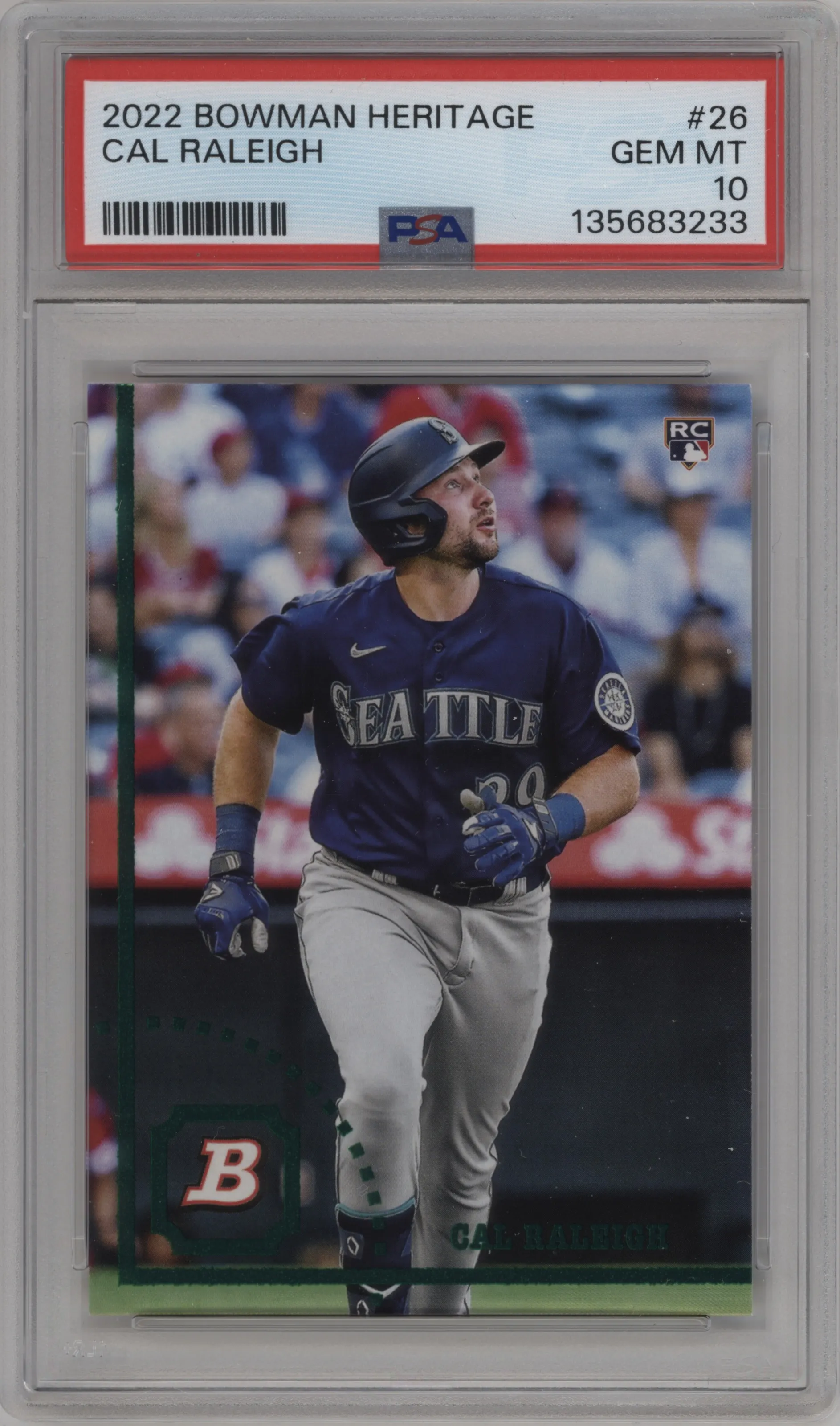 2022 Bowman Heritage Cal Raleigh #26 PSA 10